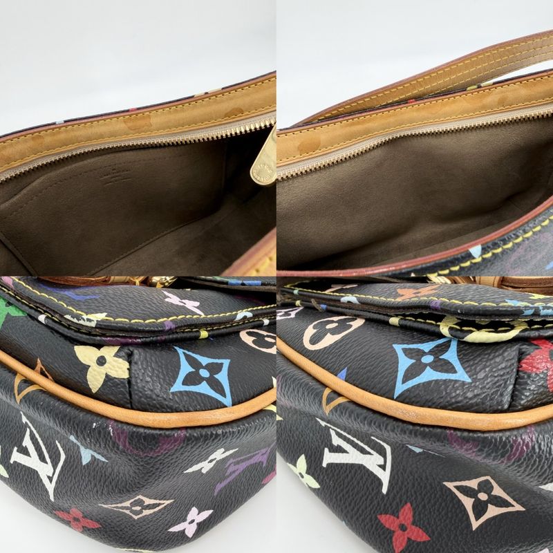Louis Vuitton Shoulder Bag Lodge PM Black Monogram Multicolor Noir Gold