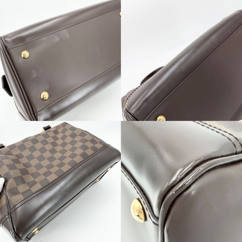 Louis Vuitton Handbag Knightsbridge Damier Canvas Brown Gold