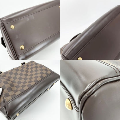 Louis Vuitton Handbag Knightsbridge Damier Canvas Brown Gold