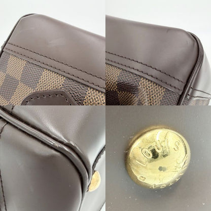 Louis Vuitton Handbag Knightsbridge Damier Canvas Brown Gold