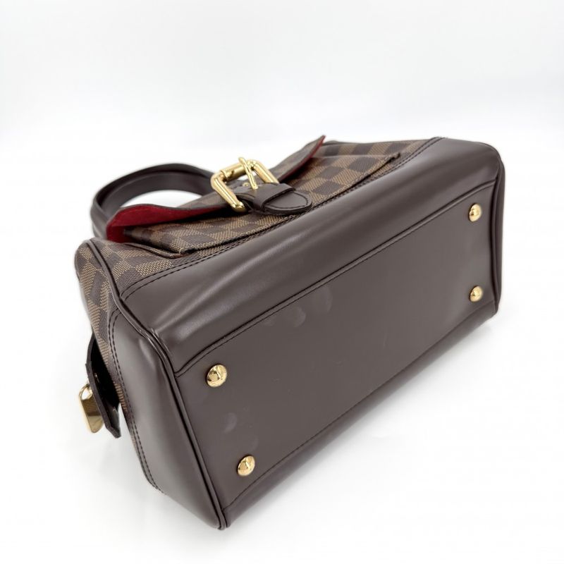 Louis Vuitton Handbag Knightsbridge Damier Canvas Brown Gold