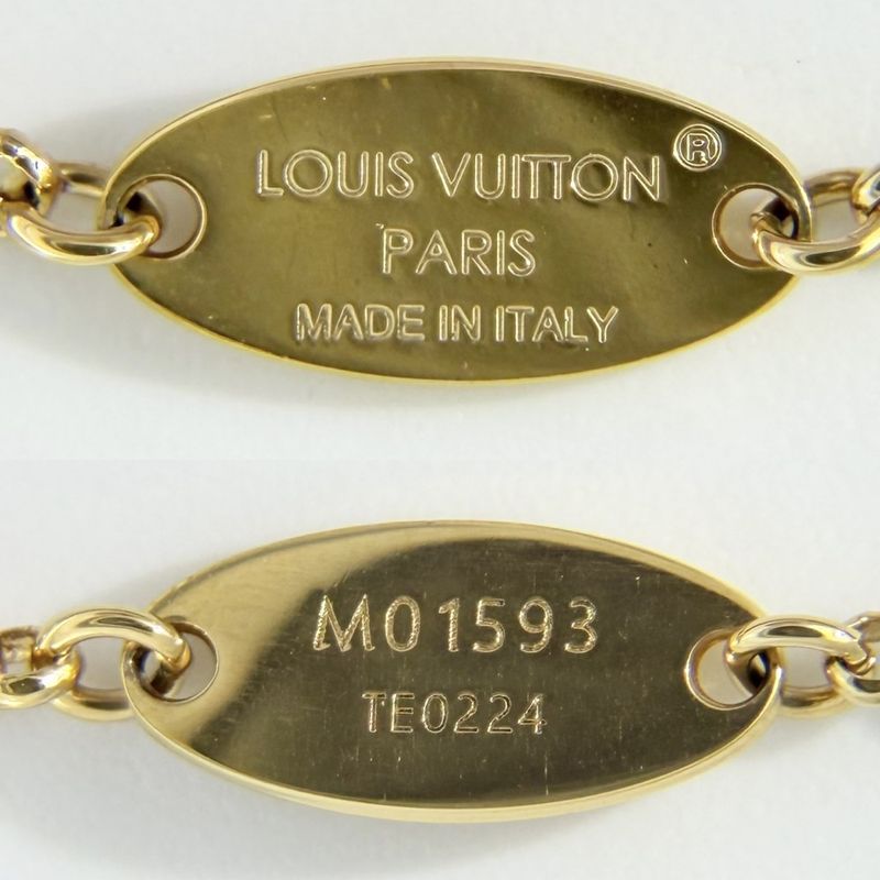 Louis Vuitton Necklace Key Motif LV Padlock Double Chain with Adjuster Star