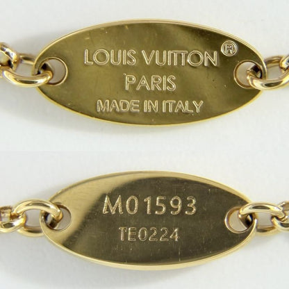 Louis Vuitton Necklace Key Motif LV Padlock Double Chain with Adjuster Star