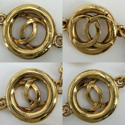 Chanel Bracelet Chain CC Logo Gold Vintage