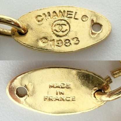 Chanel Bracelet Chain CC Logo Gold Vintage