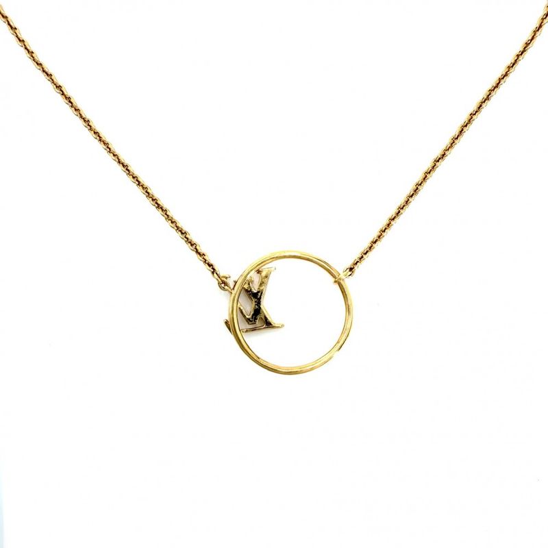 Louis Vuitton Necklace Collier LV Eclipse Pendant with Adjustable Star Gold