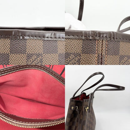 Louis Vuitton Tote Shoulder Damier Neverfull PM Handbag Commuting to School