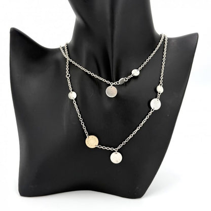 Hermes Necklace Series Confetti 80 Long 18k PG 925 Sterling Silver 18k Pink Gold