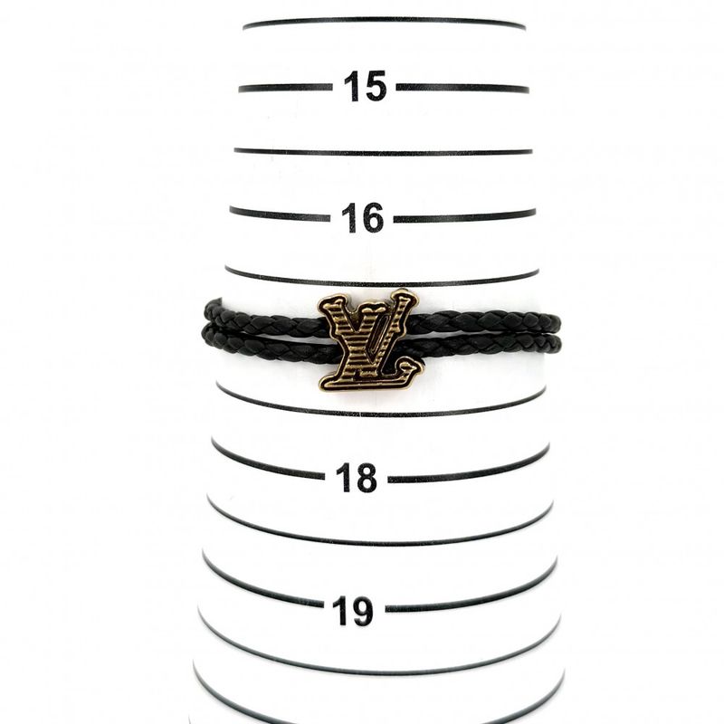 Louis Vuitton Bracelet Monogram LV Rodeo Black Gold