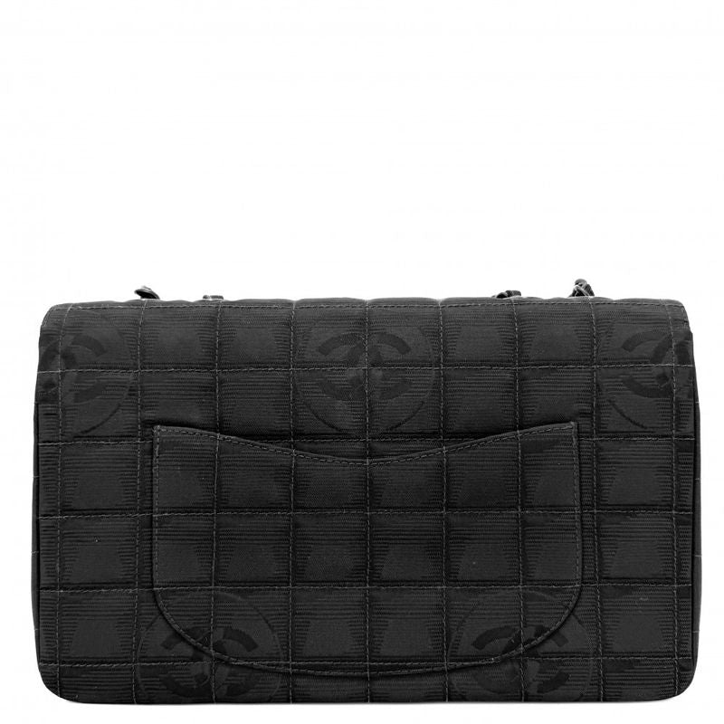Chanel Shoulder Bag New Travel Line Choco Bar Double Chain Crossbody CC Logo
