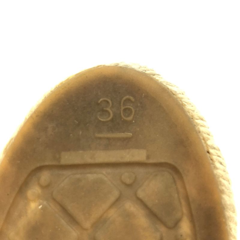 Chanel CC Logo Espadori Slip on Silver 36