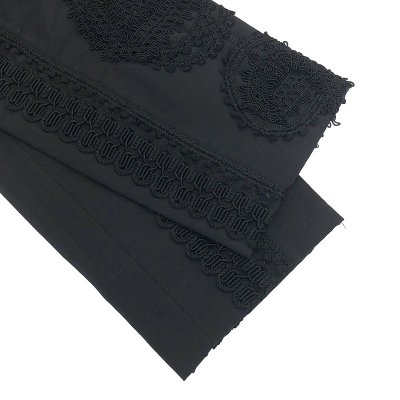 Dolce & Gabbana Lace Embroidery Trousers Pants Ftaaqz Black 36