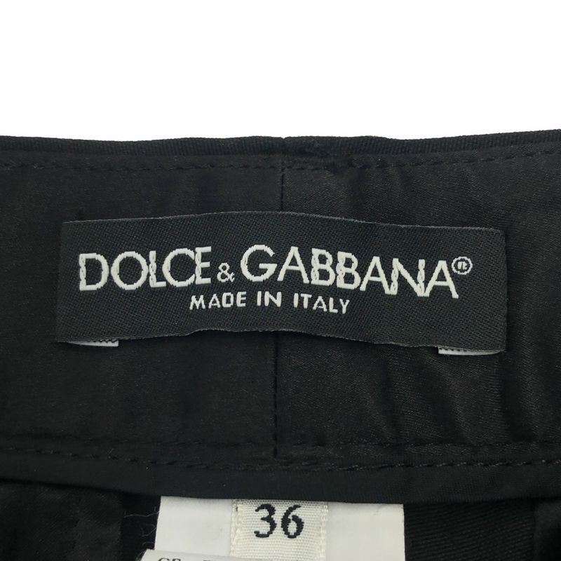 Dolce & Gabbana Lace Embroidery Trousers Pants Ftaaqz Black 36
