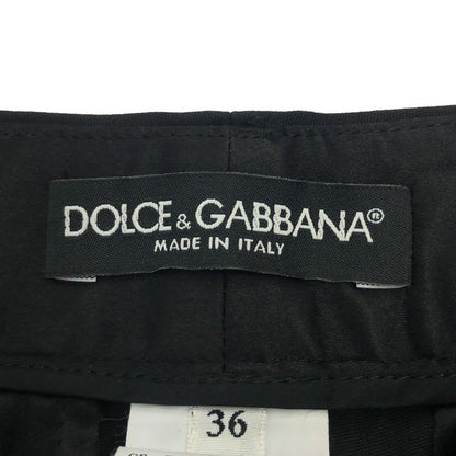 Dolce & Gabbana Lace Embroidery Trousers Pants Ftaaqz Black 36