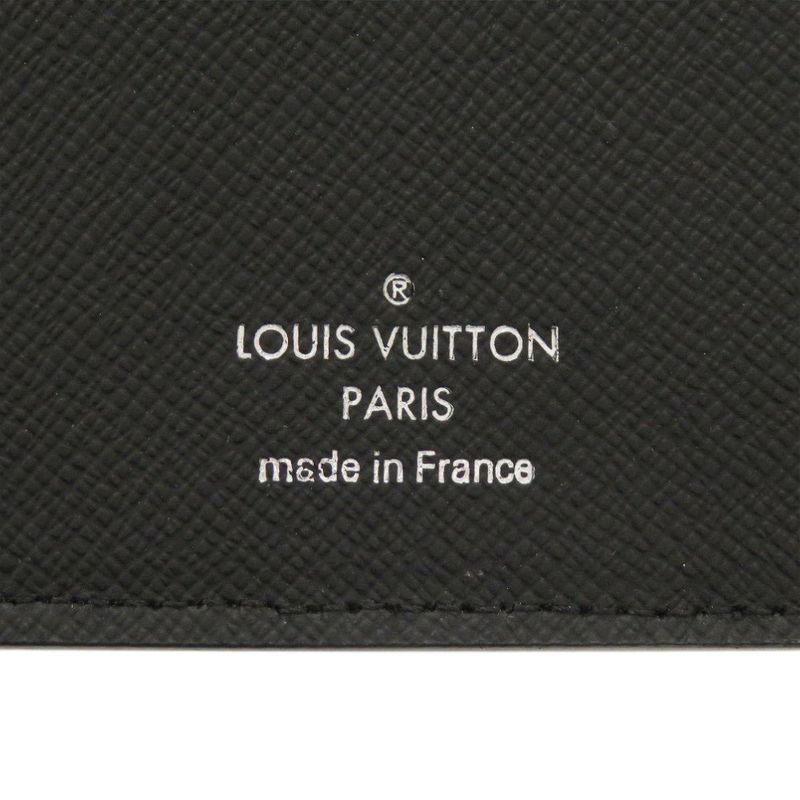 Louis Vuitton Portefeuille Brother Taiga Black Wallet
