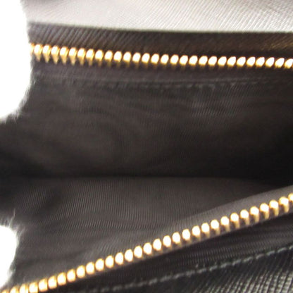 Prada Sapphia Leather Black Bifold Wallet