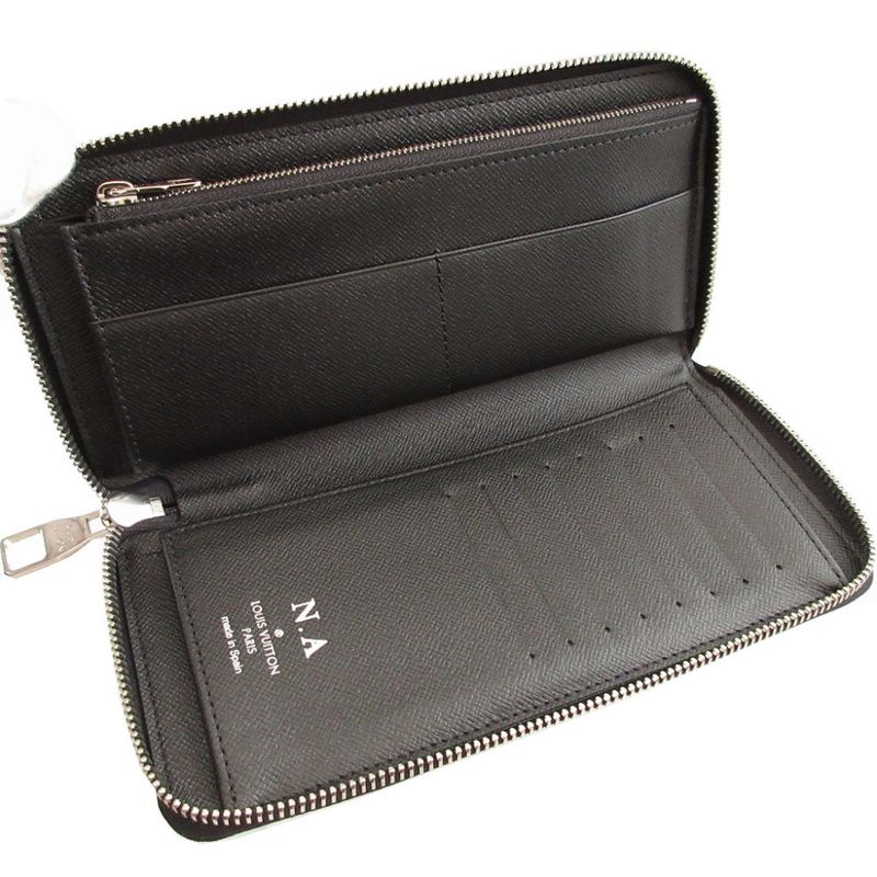 Louis Vuitton Damier Graphite Zippy Wallet Vertical Gray Zip Around