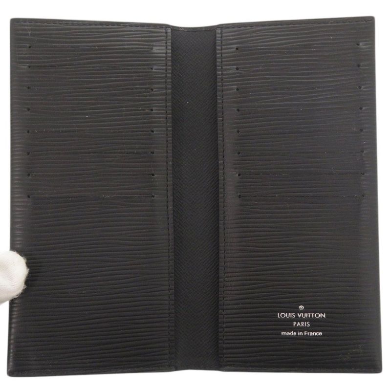 Louis Vuitton Porto Carte Epi Black Wallet Long Bill Holder Card Case