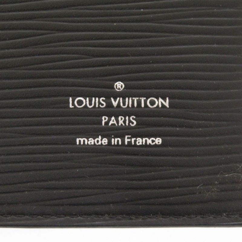 Louis Vuitton Porto Carte Epi Black Wallet Long Bill Holder Card Case