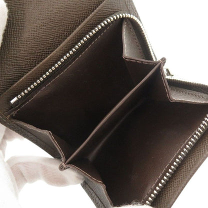 Louis Vuitton Porte-Monnaie Sergei Taiga Grizzly Coin Case Wallet Brown