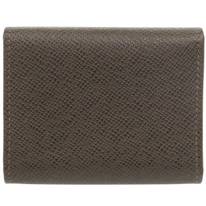 Louis Vuitton Porte-Monnaie Sergei Taiga Grizzly Coin Case Wallet Brown