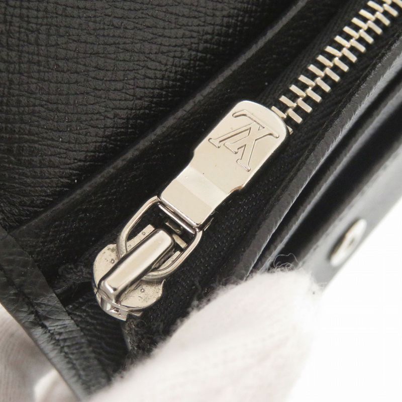 Louis Vuitton Porte-Monnaie Sergei Taiga Ardoise Coin Case Wallet