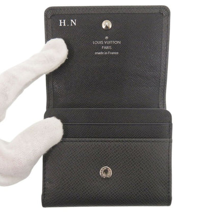 Louis Vuitton Porte-Monnaie Sergei Taiga Ardoise Coin Case Wallet