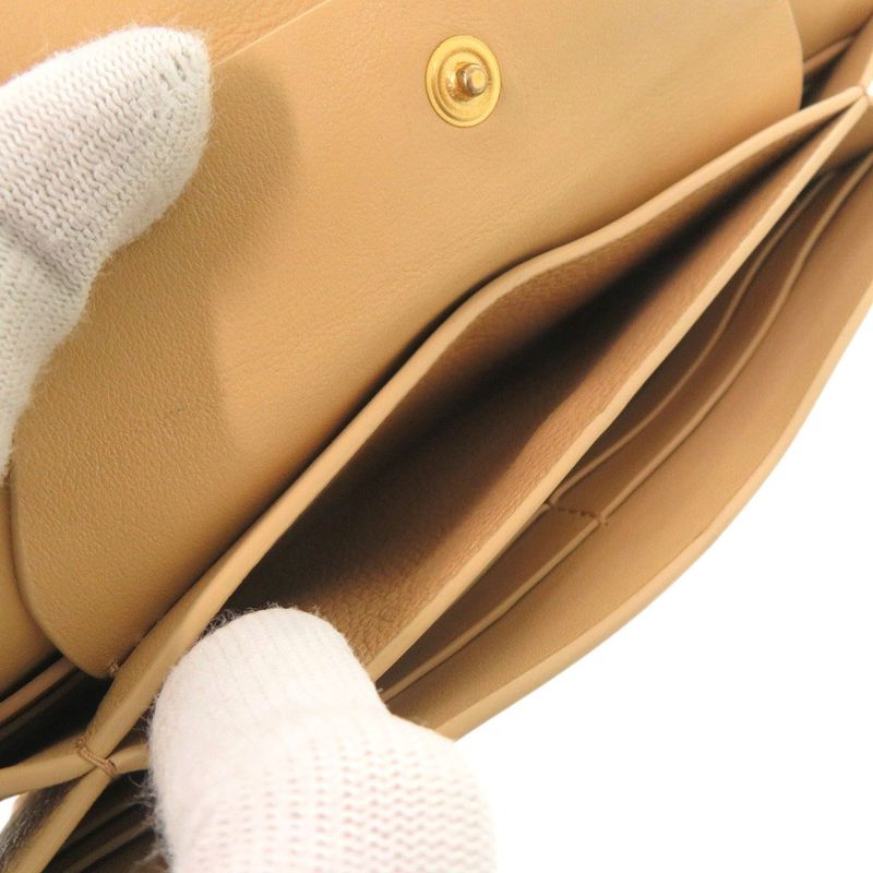 Bottega Veneta Leather Beige Wallet