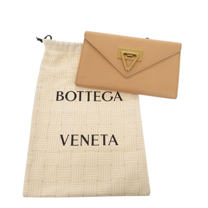 Bottega Veneta Leather Beige Wallet