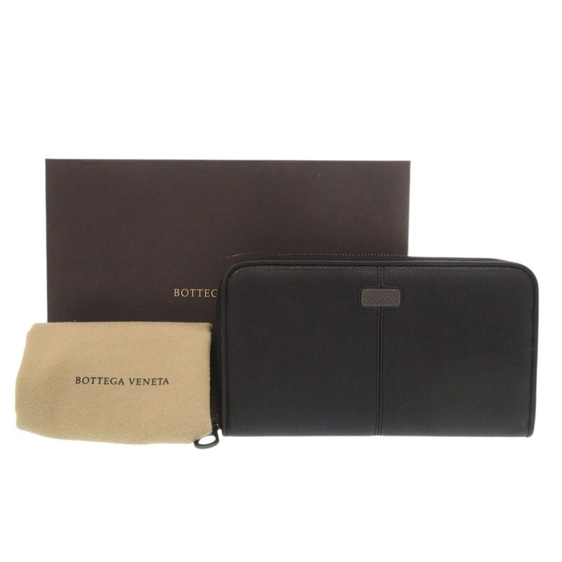 Bottega Veneta Leather Black Wallet