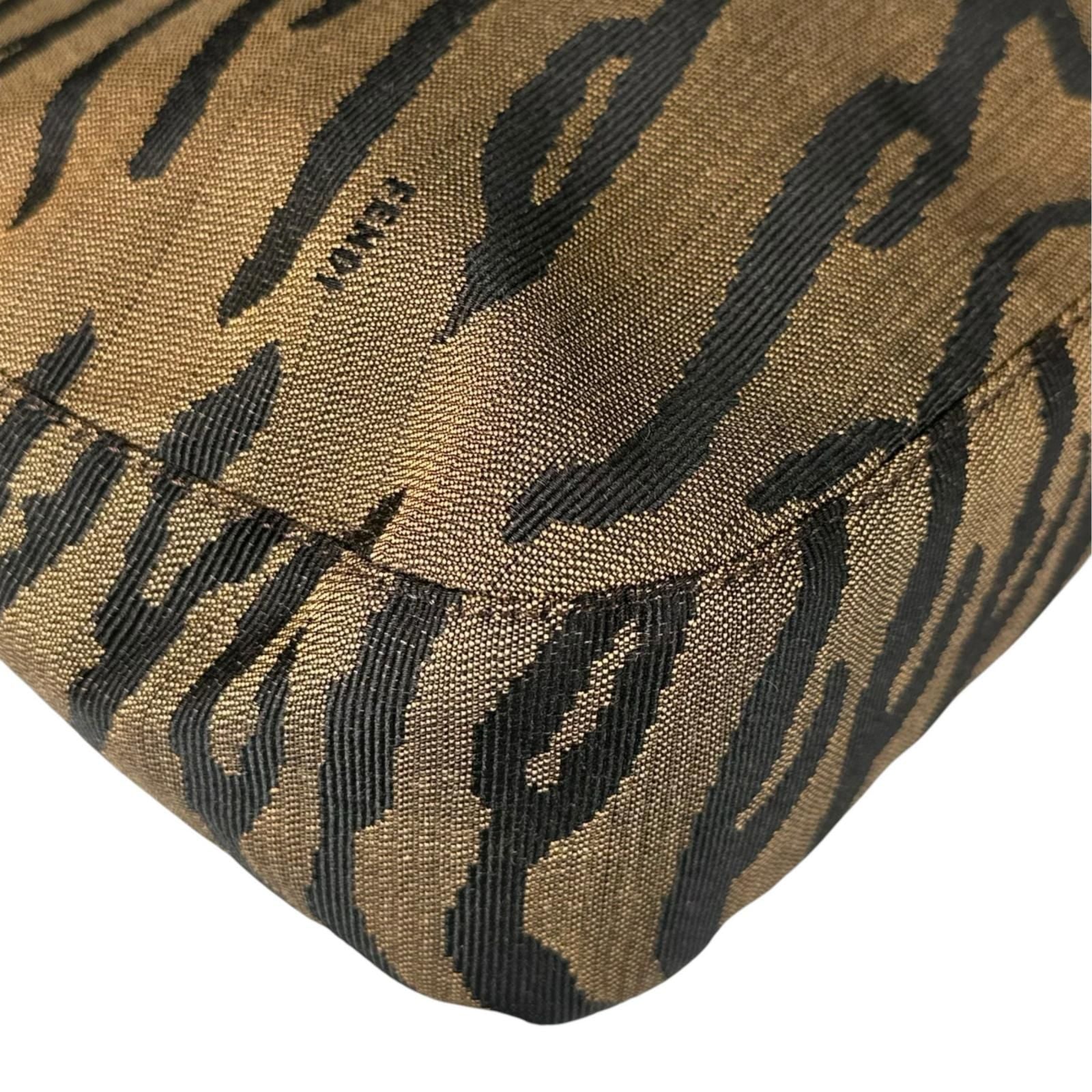 Fendi Zucca Handbag Canvas Brown — view 7