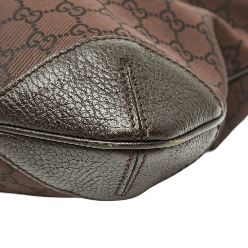 Gucci GG Canvas Shoulder Bag Brown