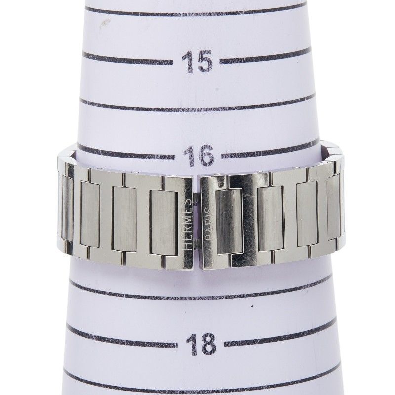 Hermes Nomade Automatic Quartz Watch Gray Silver Stainless Steel