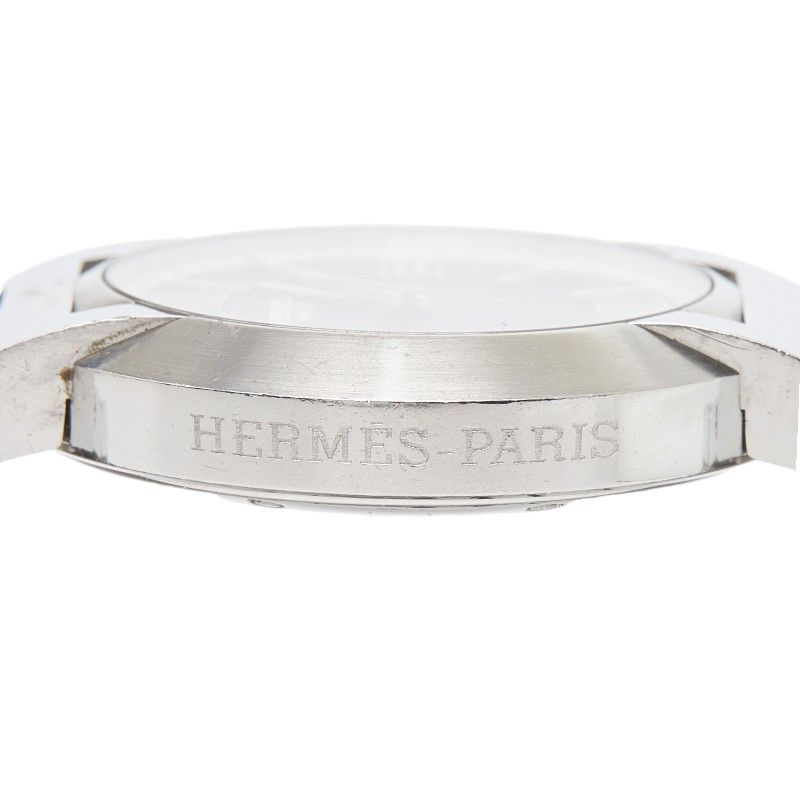 Hermes Nomade Automatic Quartz Watch Gray Silver Stainless Steel
