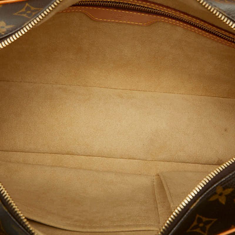Louis Vuitton Monogram City GM Shoulder Bag Brown Leather