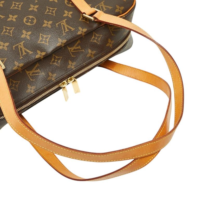 Louis Vuitton Monogram City GM Shoulder Bag Brown Leather