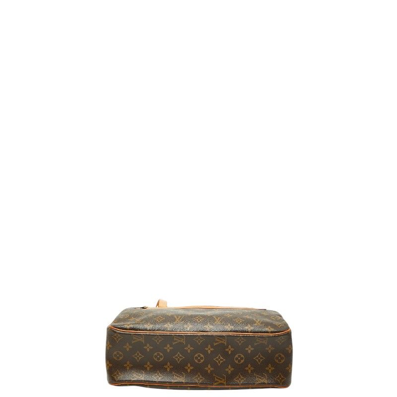 Louis Vuitton Monogram City GM Shoulder Bag Brown Leather