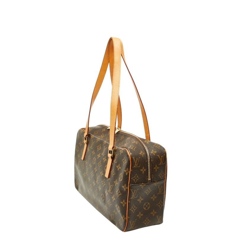 Louis Vuitton Monogram City GM Shoulder Bag Brown Leather