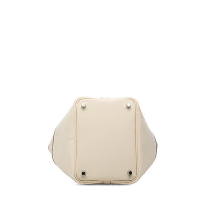 Hermes Picotin Lock PM Cargo Handbag Nata White Veau Swift Ash