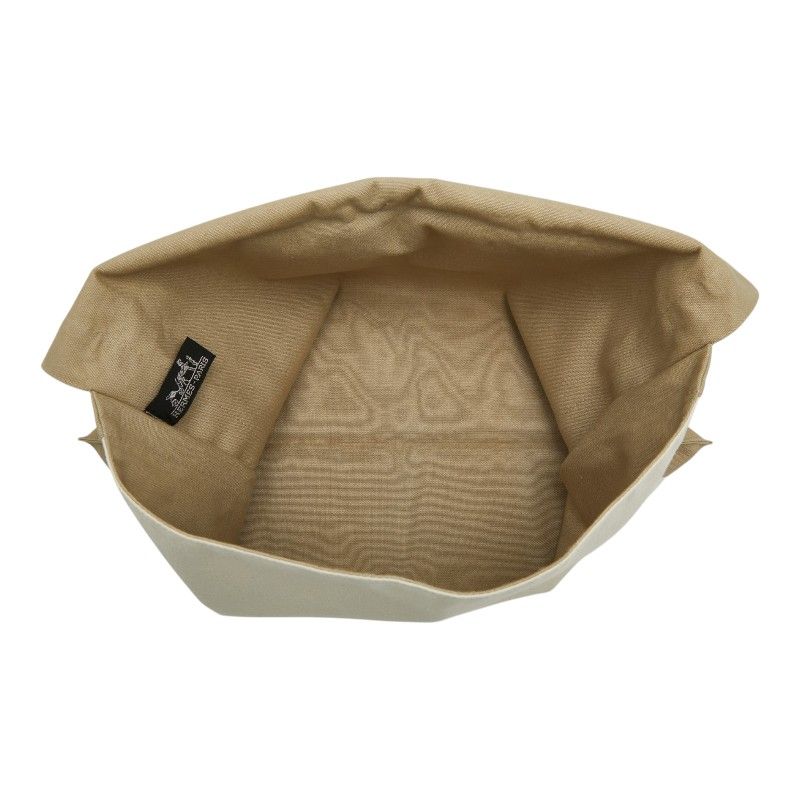 Hermes Tapidocell Clutch Ivory Beige Canvas