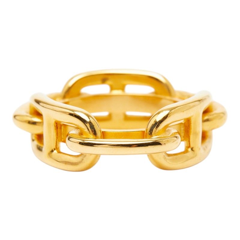 Hermes Chaine D'ancre Scarf Ring Gold Plated