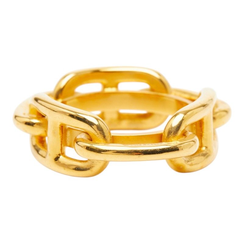 Hermes Chaine D'ancre Scarf Ring Gold Plated