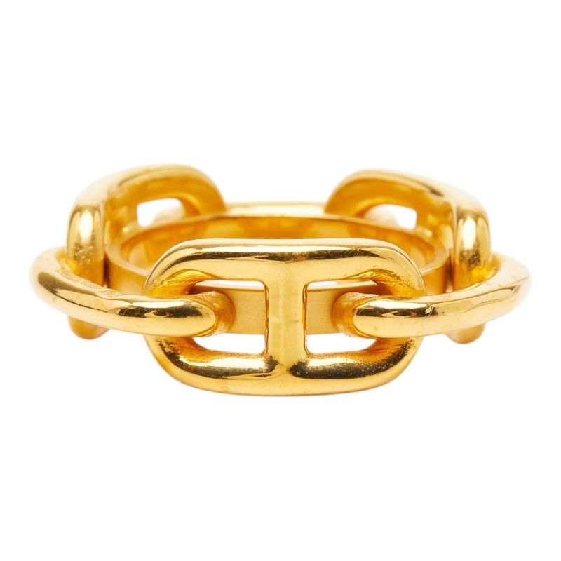 Hermes Chaine D'ancre Scarf Ring Gold Plated