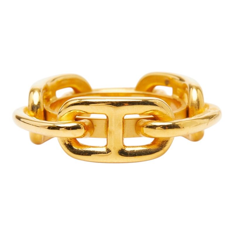Hermes Chaine D'ancre Scarf Ring Gold Plated