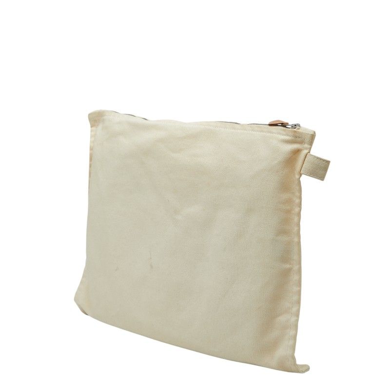 Hermes Bora Pouch Set Ivory Cotton