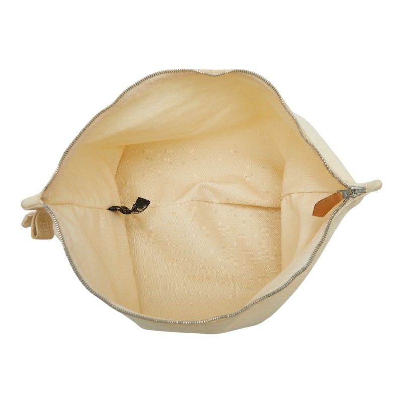 Hermes Bora Pouch Set Ivory Cotton