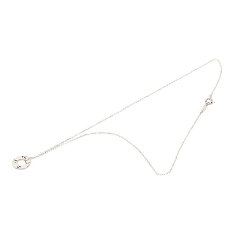 Tiffany & Co Atlas Circle Necklace Silver