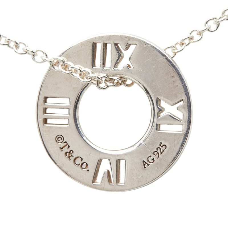 Tiffany & Co Atlas Circle Necklace Silver