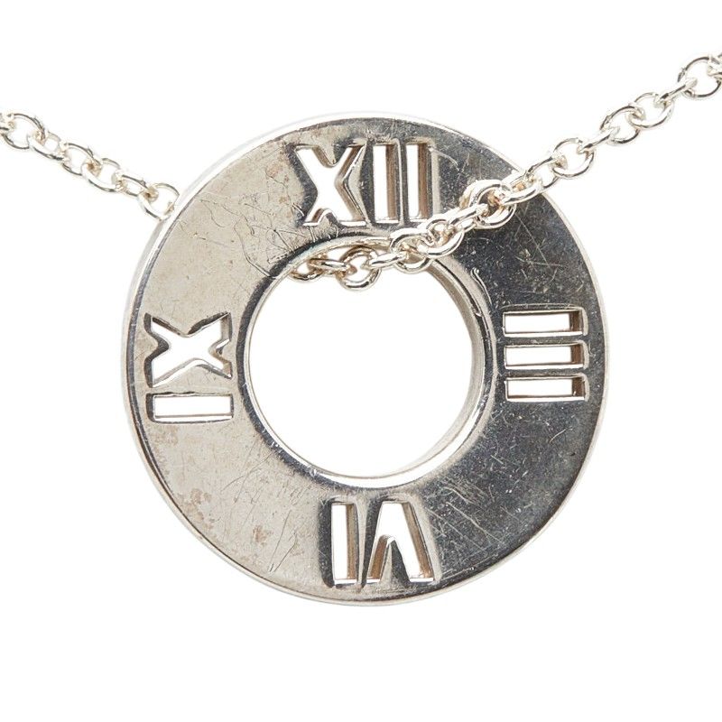 Tiffany & Co Atlas Circle Necklace Silver