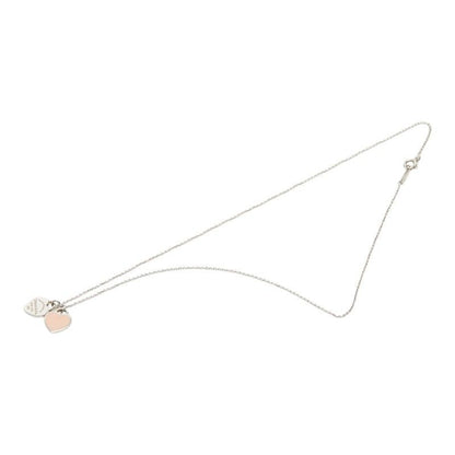 Tiffany & Co Return to Double Heart Pendant Necklace Silver